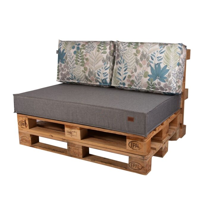 Garden pallet cushions set – Pastel leaves