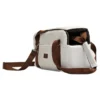 Small Dog Puppy Cat Bag Carrier Shoulder Bag Car Seat - White