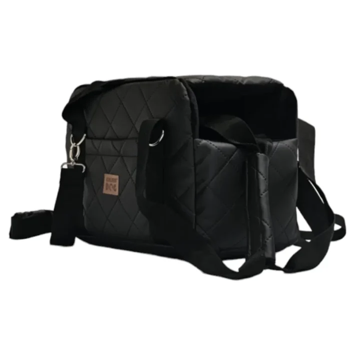 Small Dog Puppy Cat Bag Carrier Shoulder Bag Car Seat - Black