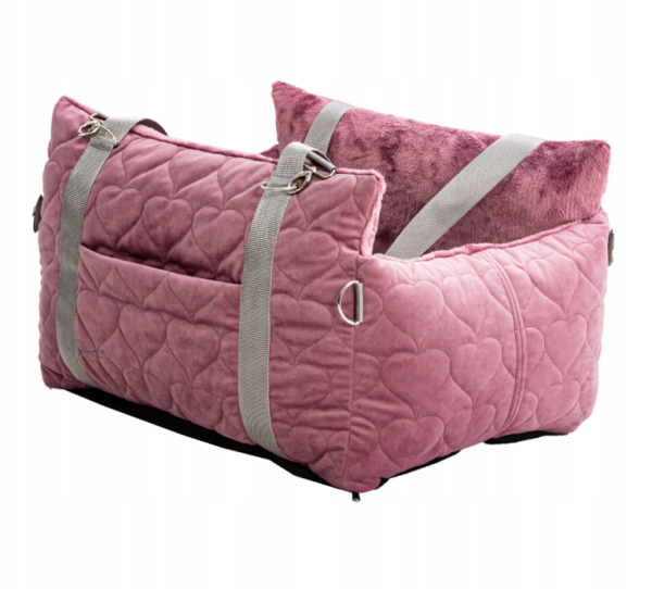 3-in-1 Dog Car Seat / Bed / Carrier - pink - Image 3