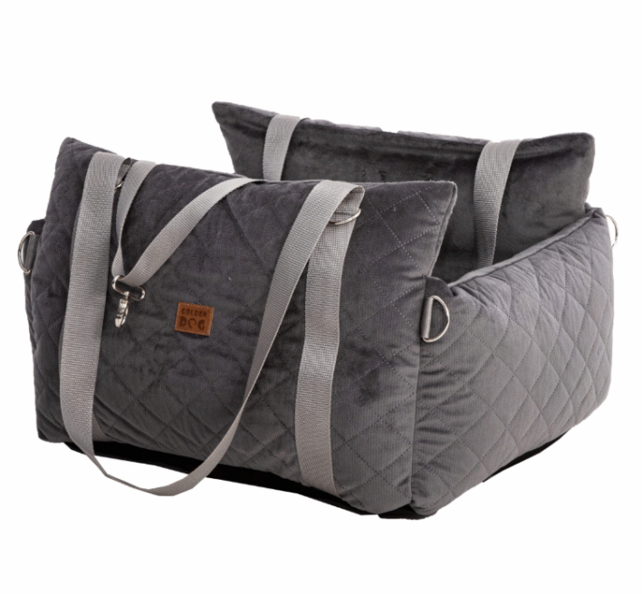 3-in-1 Dog Car Seat / Bed / Carrier - grey