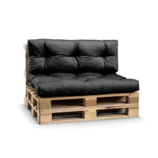 Pallet Cushions, Water Resistant - Black, PPIW