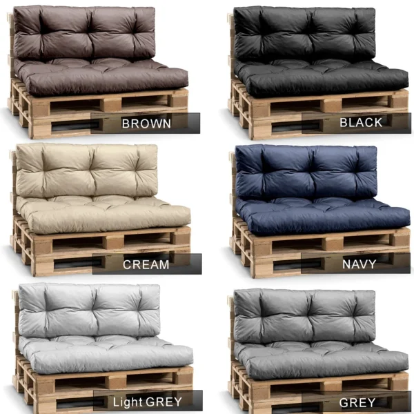 Pallet Cushions, Water Resistant - Grey, PPIW - Image 6